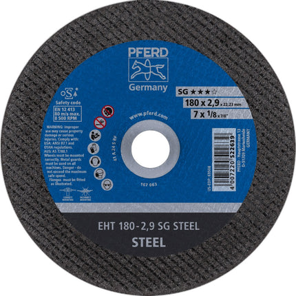 Afbeelding PFERD TOOLS doorslijpschijf, staal EH/EHT SG STEEL