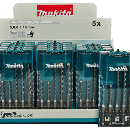 MAKITA BETONBOORSET 5-DELIG (DISPLAY 12 STUKS)