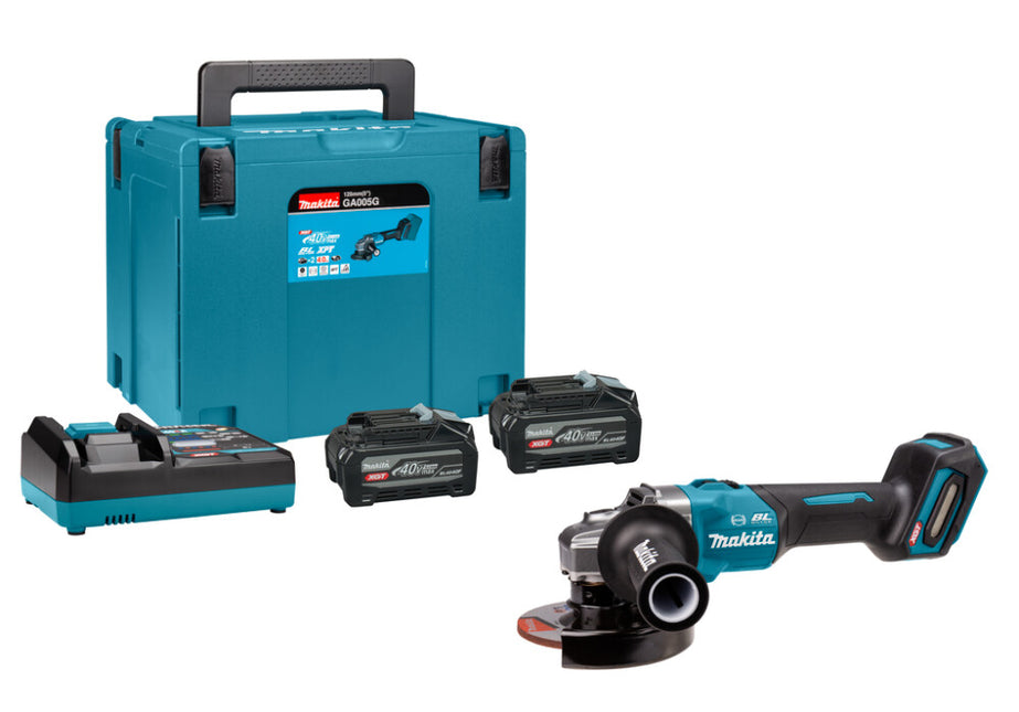 Makita GA005GU201 XGT 40V Max Haakse Slijper 125mm