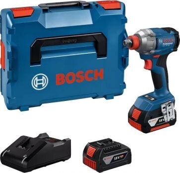 Bosch GDX 18V-285 2X 4,0 AH L-BOXX ACCU SLAGSCHROEVENDRAAIER/SLAGMOERAANZETTER