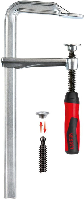 Bessey Stalen Lijmtang GZ-2K 400X120mm met 2 Componenten Handgreep – GZ40-2K