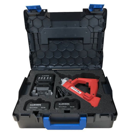 Lievers P18Li Accu Handstoktrilnaald 1,5m ø38mm Accu+Slang+Koffer - 1810181305