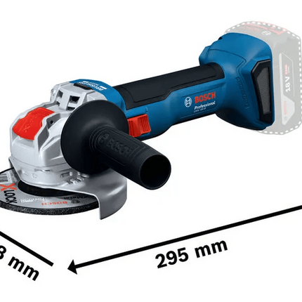 Bosch GWX 18V-8 Accu Haakse Slijpmachine in L-Boxx - 06019N9102