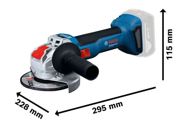 Bosch GWX 18V-8 Accu Haakse Slijper - 06019N9100