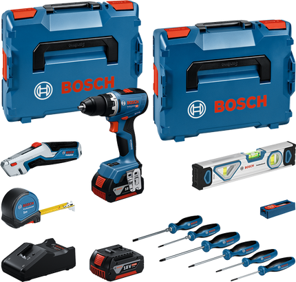 Bosch GSR 18V-65 Accuschroefboormachineset 31/63Nm 2x accu's in L-BOXX - 0615A5007K