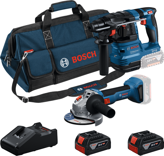 Combiset 18V 2-Toolkit GBH Boorhamer + GWS Haakse Slijper - 0615V0003C