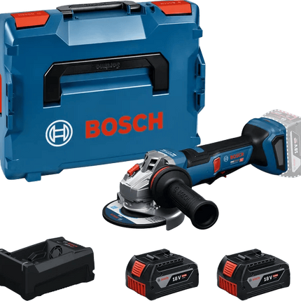 Bosch GWS18V-11PS Accu Haakse Slijpmachine in L-Boxx - 06019N4302