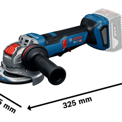 Bosch GWX18V-11PS Accu Haakse Slijpmachine met X-LOCK in L-Boxx - 06019N4400