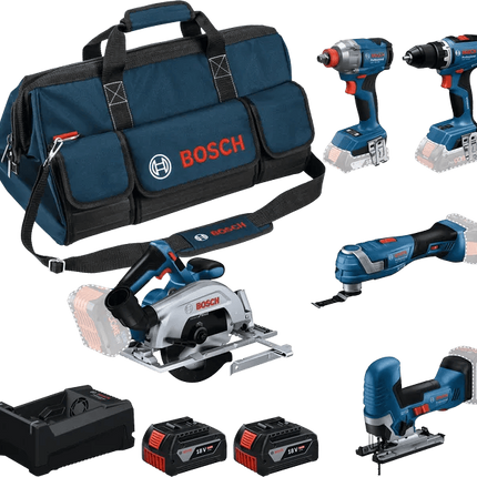 Bosch Set met 5 18V Machines GSR+GDX+GKS+GOP+GST - 0615A500BV