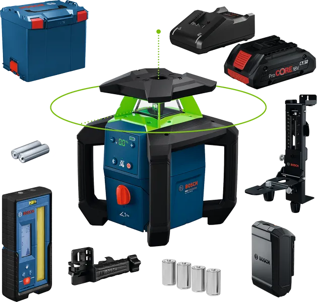 Bosch GRL18GRL18V-4-34V-4-34 Rotatielaser met 1x4Ah L-Boxx 374 - 0601061H02