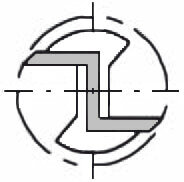 JSO-TR HW Groeffrees 14mm SL 30mm TL 90mm Schacht 8mm - 24243-5-14030