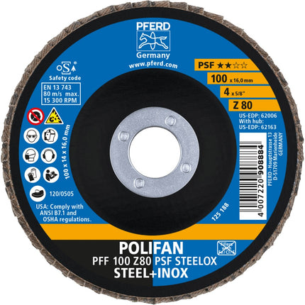 Afbeelding PFERD TOOLS lamellenslijpschijf PFC/PFF PSF STEELOX
