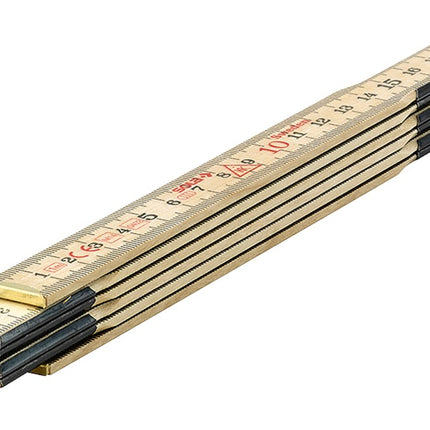 Vouwduimstok, hout, 1m/6-ledig H1/6