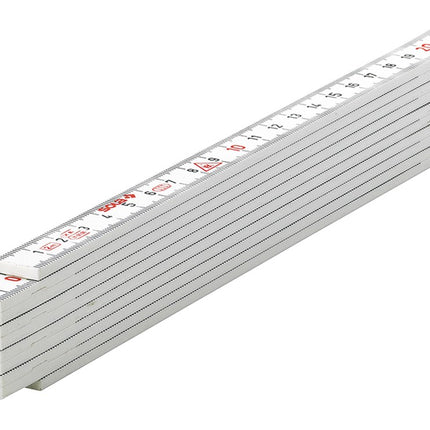Vouwduimstok, kunststof, 2m/10-ledig HK2-10 W