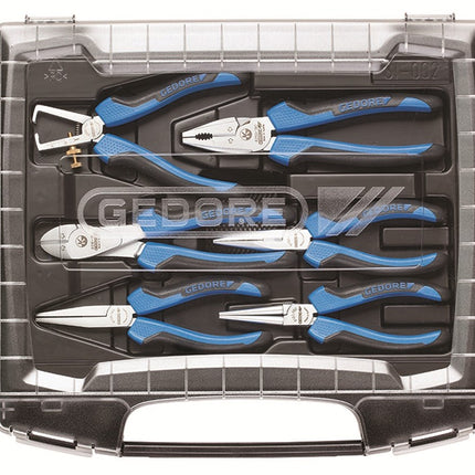 Afbeelding Gedore tangensets in box, koffer, kist 1101-002
