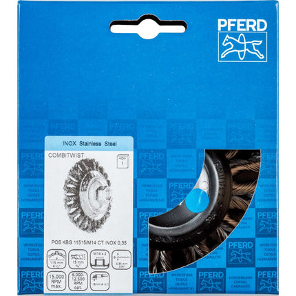 Afbeelding PFERD TOOLS komborstel schroefdraad KBG CT