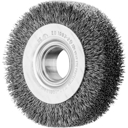 Afbeelding PFERD TOOLS ronde borstels ongetordeerd breed, industrieel gebruik met asgat POS RBU 8020/20 ST 0,15