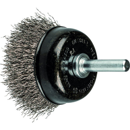 Afbeelding PFERD TOOLS komborstel, ongetordeerd, universeel voor boormachine, op stift POS TBU 50/6 INOX 0,30 UNIVERSAL (1)