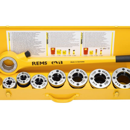 REMS eva draadsnij-ijzer set in doos R 1/2+3/4 - 520008