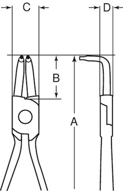 Bahco Binnenborgringtang 210mm – 2463 D40