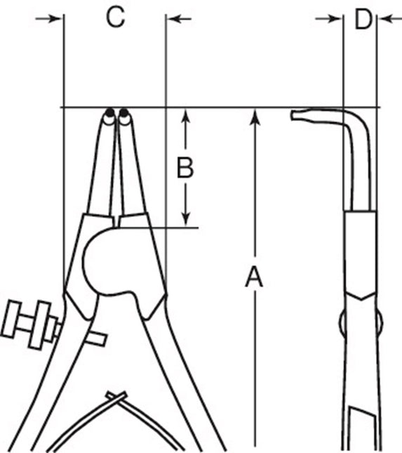 Bahco Buitenborgringtang 165mm – 2466 B19