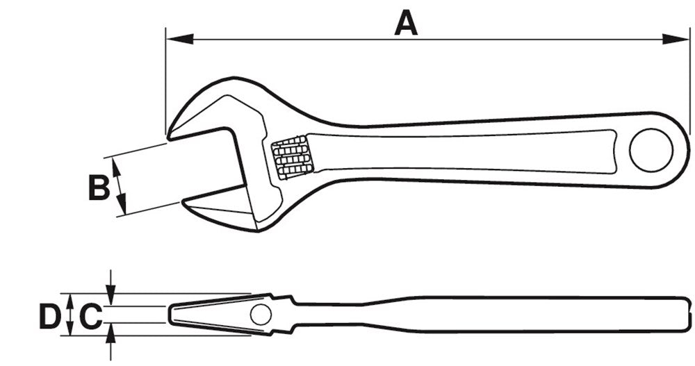Bahco Moersleutel Chroom 18 – 8075 C