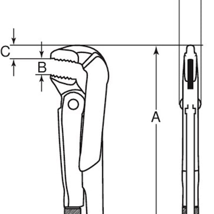 Bahco Pijpsleutel 2 – DOW 175-2