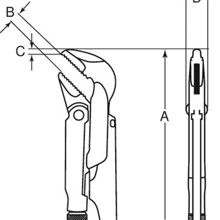 Bahco Hoekpijptang 2 – DOW 176-2