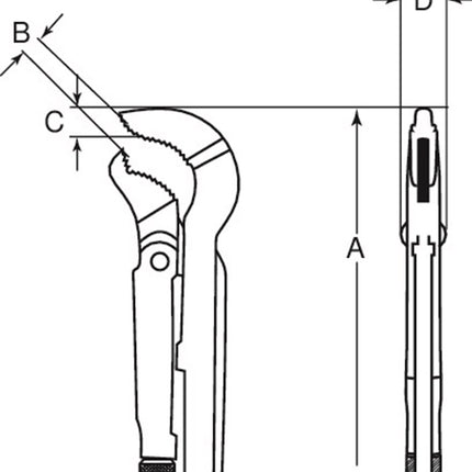 Bahco Hoekpijptang 2 – DOW 177-2