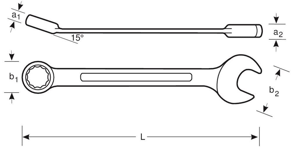 Bahco Ringsteeksleutel Lang 36mm – 11M-36