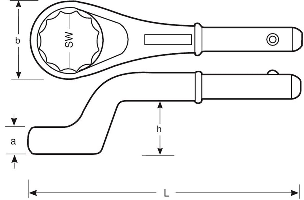 Bahco Opsteekringsleutel 65mm – 310M-65
