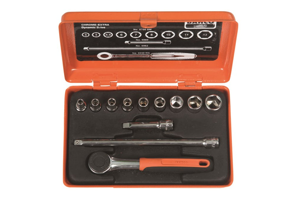 Bahco Doppenset 1/4" 12D – 6712RN