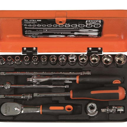 Bahco Doppenset 1/4" 21D – 6721NM