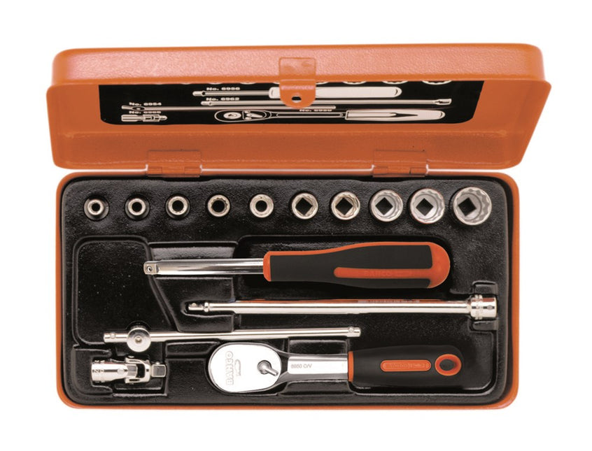 Bahco Doppenset 1/4" 17D – 6719SM