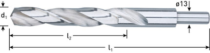 HSS-G Spiraalboor, SILVER-LINE, schacht ø13