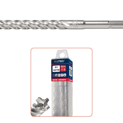 Hamerboor SDS-plus, QUATTRO-X, in box