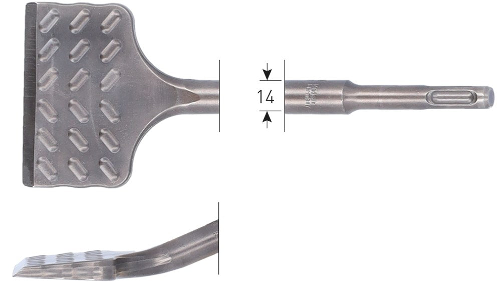 Tegelbeitel gebogen 'V-Breaker' SDS-plus