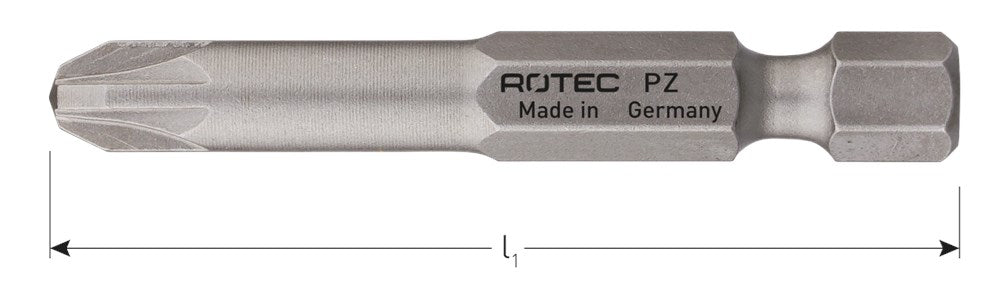 Schroefbit PZ, E6.3, in box