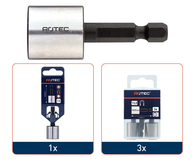 Dopsleutel, E6.3, magnetisch