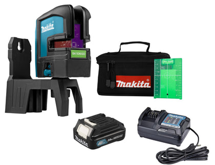 Makita SK106GDW CXT 12V Max Kruislijnlaser Groen