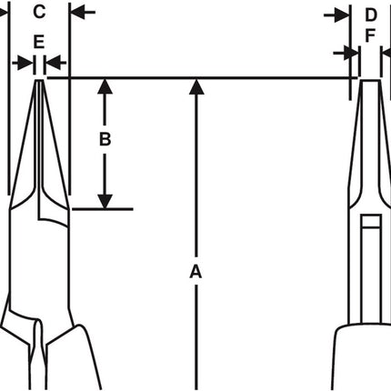 Bahco Platbektang Lindstrom – 7490