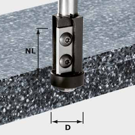 Keermes-kantenfrees HW schacht 12 mm HW S12 D21/30WM