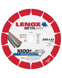Lenox 2030870 Extreme 230mm diamantslijpschijf doorslijpschrijf metaal