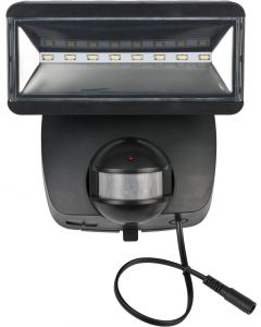 Brennenstuhl LED-Zonnecelspot SOL 80 Plus IP44 met Infrarood Bewegingsmelder Zwart - 1170950010