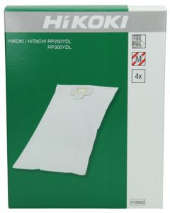 HiKOKI Stofzakken voor  RP250YDL/RP300YDL Stofzuigers 4Stuks - 4100602