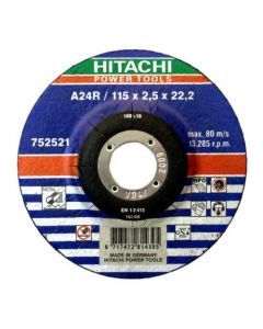 Hitachi 752521 Doorslijpschijf A24R 115x2.5x22.2 mm