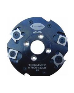 Lamello HW-Groeffrees met wisselmessen 100x4x22mm 132130