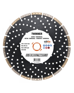 Perfectmate TWINNER230 Diamantdoorslijpschijf Twinner Universeel & Beton 230 x 22,23mm