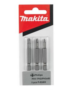 Makita PH1/2/3x50mm 1/4 Schroefbit P-53403